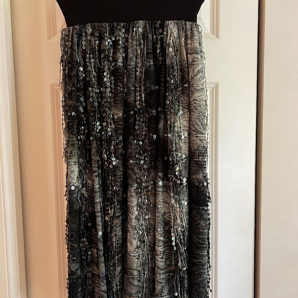 Handmade skirt with tie dye and beads by Lizzie Parker